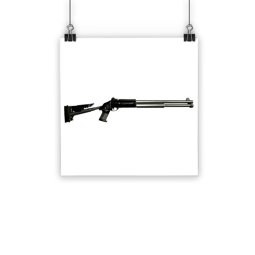 Shotgun Classic Poster printed on semi-gloss paper with vibrant colors and eco-friendly inks, suitable for indoor and outdoor display.