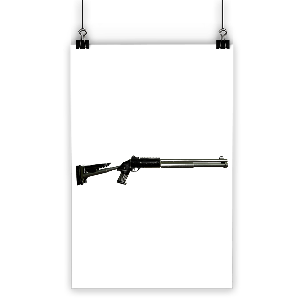 Shotgun Classic Poster printed on semi-gloss paper with vibrant colors and eco-friendly inks, suitable for indoor and outdoor display.