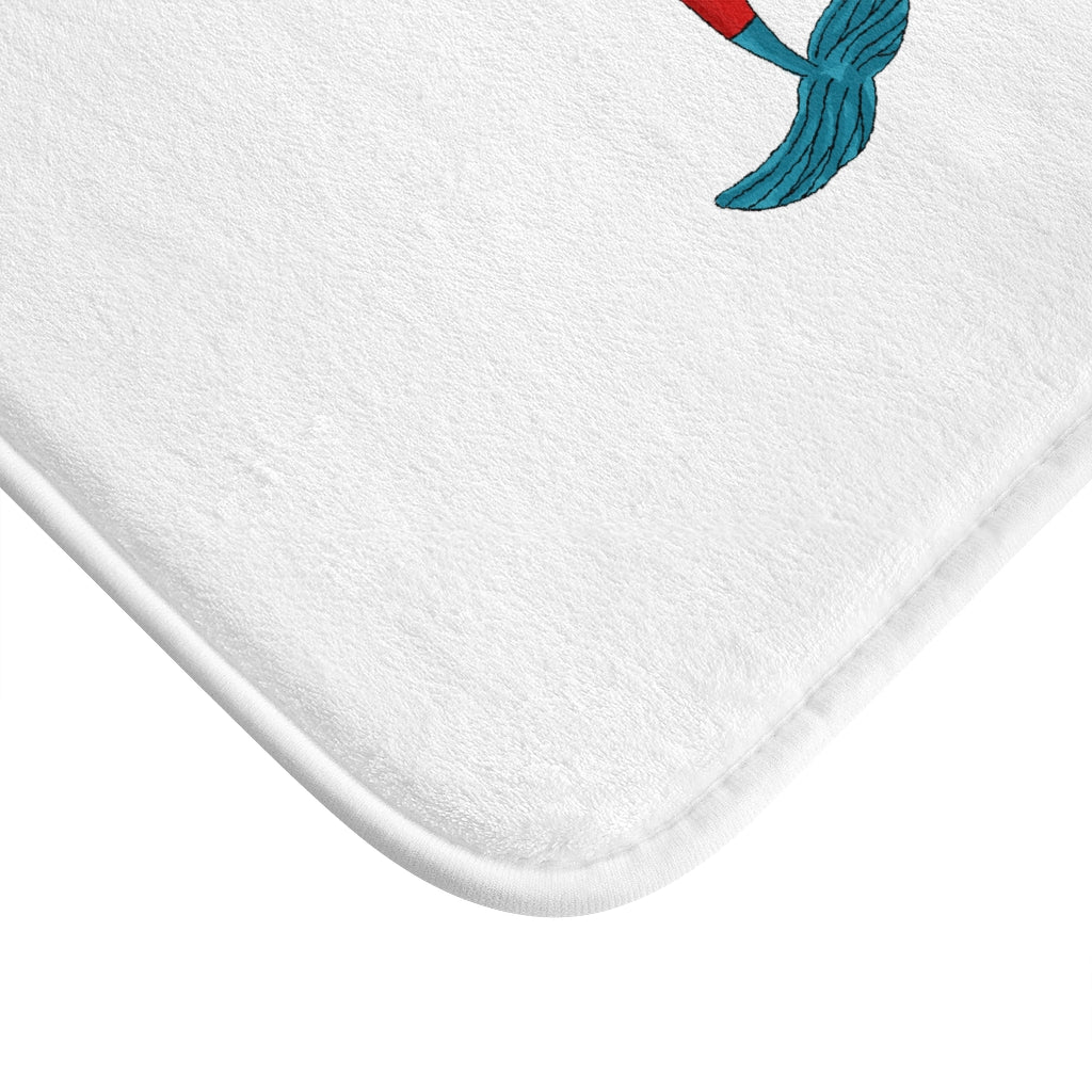 Shrei Bath Mat featuring a stylish design with anti-slip backing, made from 100% microfiber, available in two sizes.
