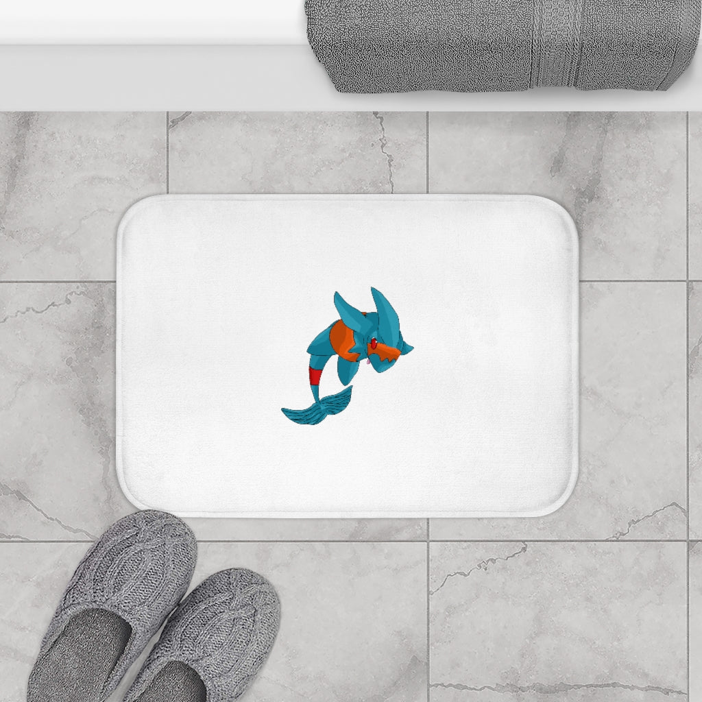 Shrei Bath Mat featuring a stylish design with anti-slip backing, made from 100% microfiber, available in two sizes.