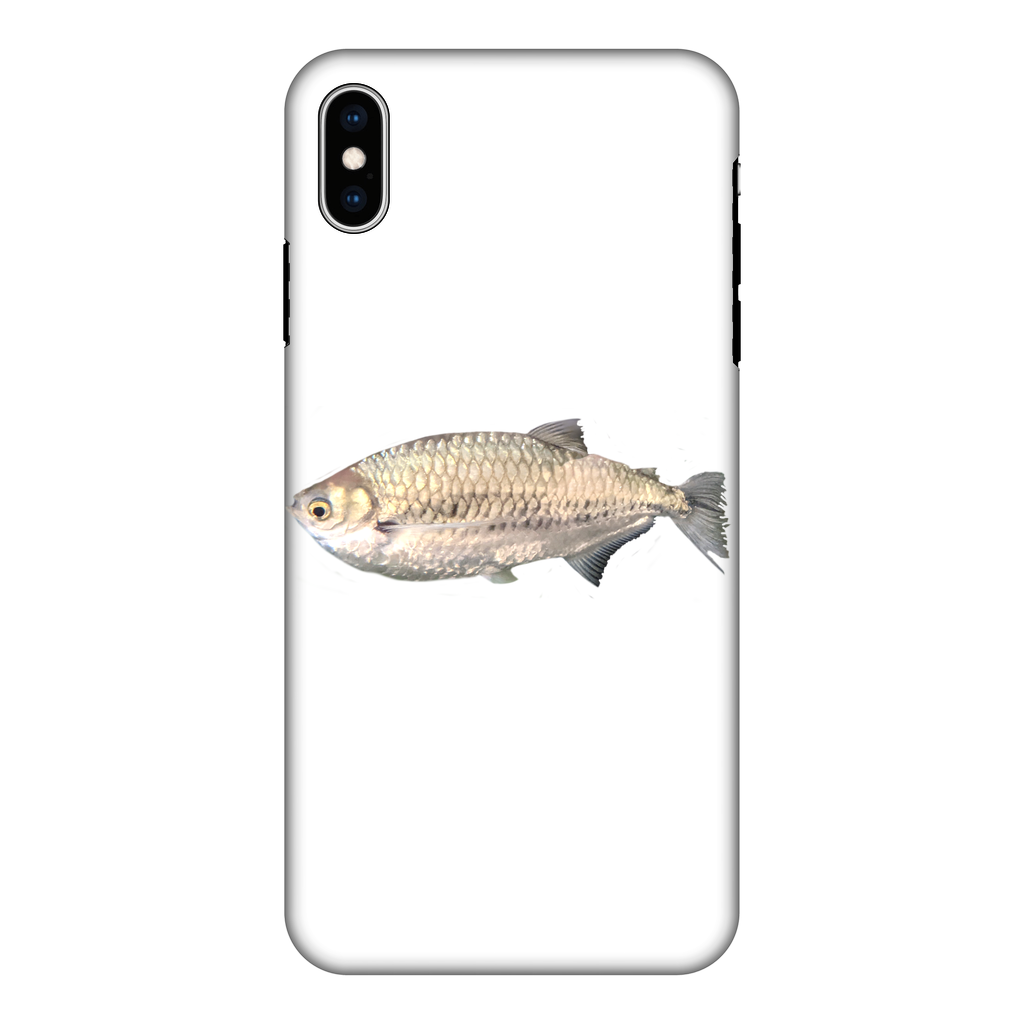Silver Fish Fully Printed Tough Phone Case showcasing vibrant design and dual-layer protection.