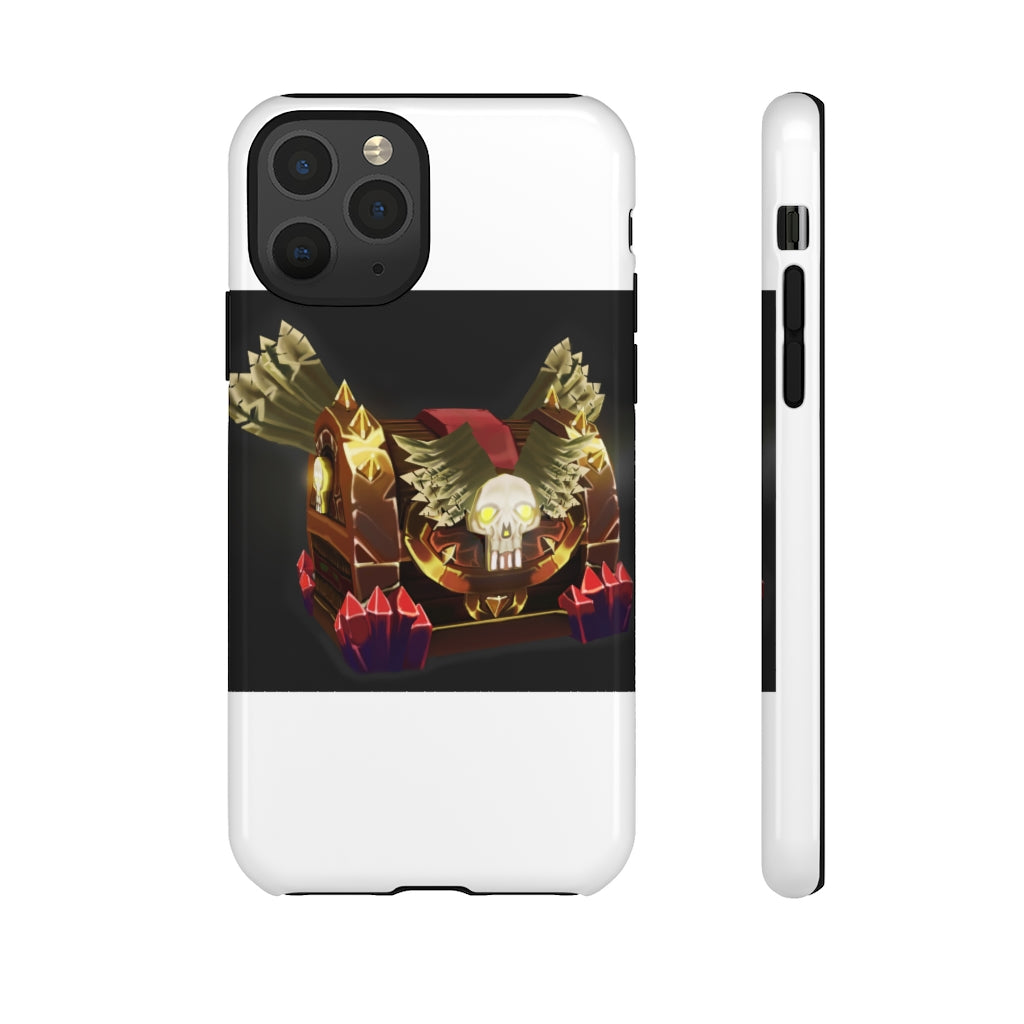 Skeleton Chest Tough Case featuring a vibrant photographic print, designed for impact resistance and stylish protection.