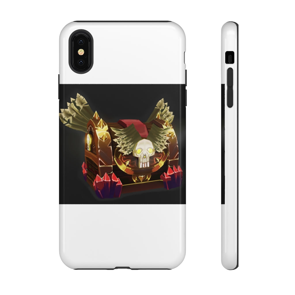 Skeleton Chest Tough Case featuring a vibrant photographic print, designed for impact resistance and stylish protection.