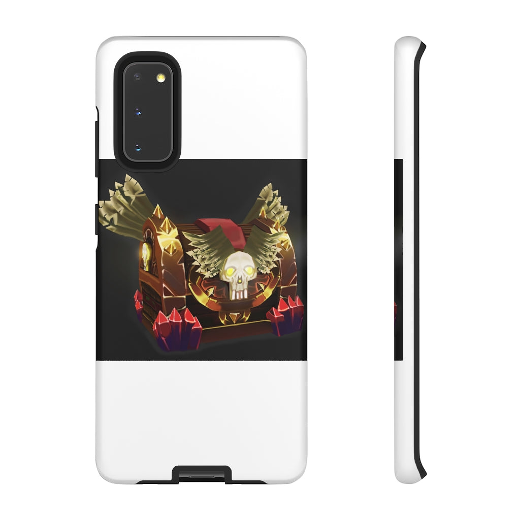 Skeleton Chest Tough Case featuring a vibrant photographic print, designed for impact resistance and stylish protection.