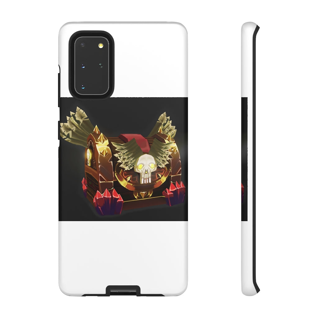 Skeleton Chest Tough Case featuring a vibrant photographic print, designed for impact resistance and stylish protection.