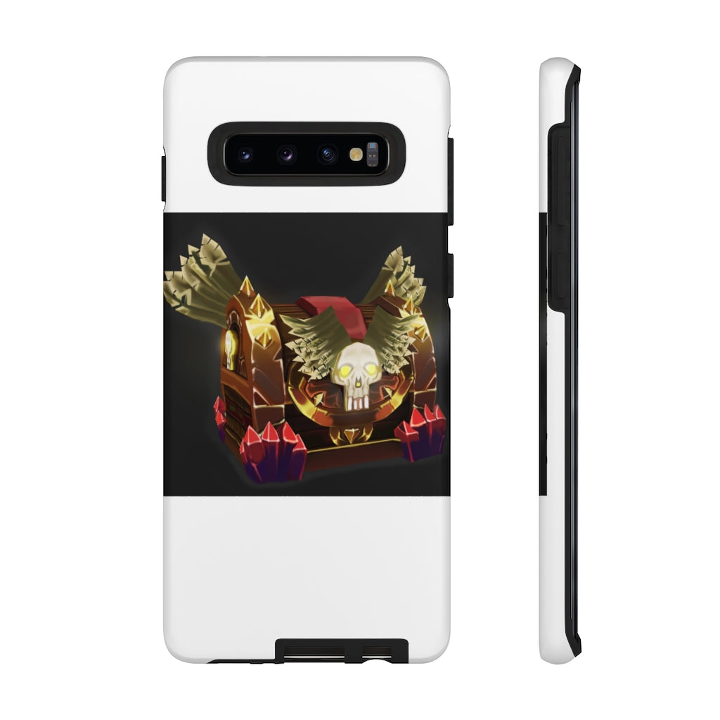 Skeleton Chest Tough Case featuring a vibrant photographic print, designed for impact resistance and stylish protection.