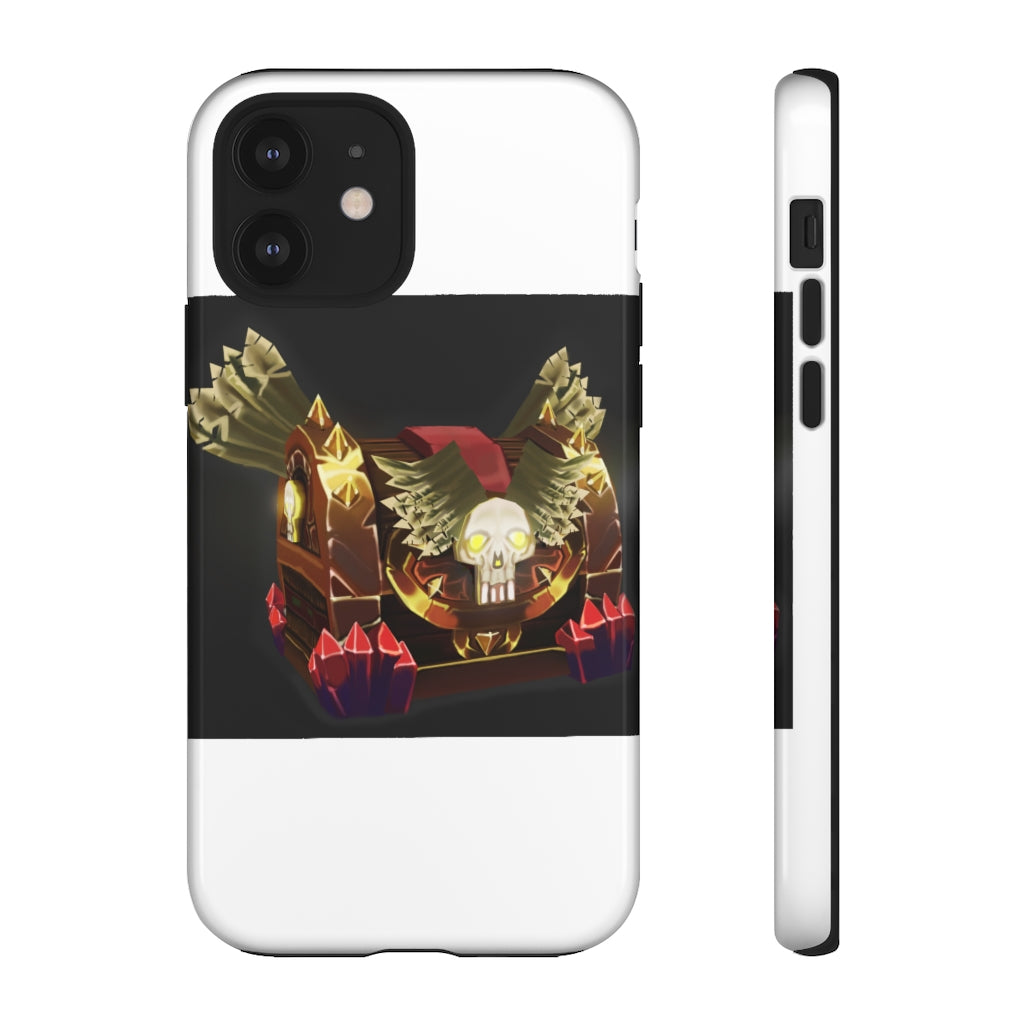 Skeleton Chest Tough Case featuring a vibrant photographic print, designed for impact resistance and stylish protection.