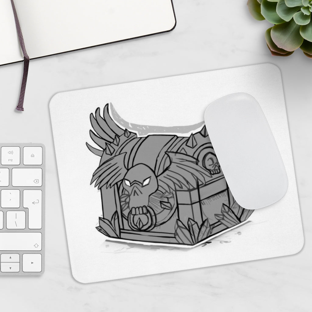 Skeleton Drawing Mousepad featuring a unique design with vibrant colors and a non-slip surface, ideal for enhancing workspace aesthetics.