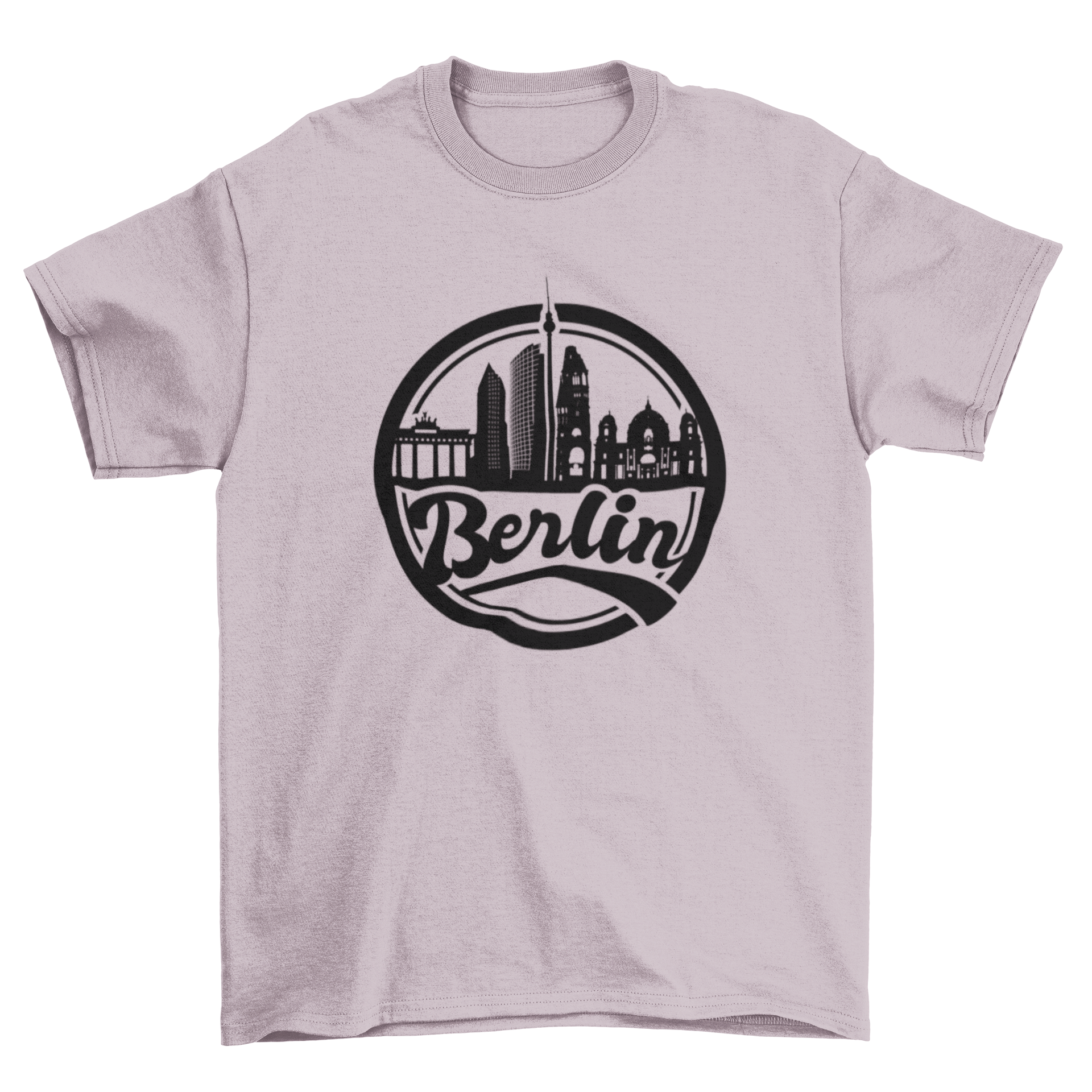 Skyline Berlin T-Shirt featuring a vibrant design of Berlin's iconic skyline.