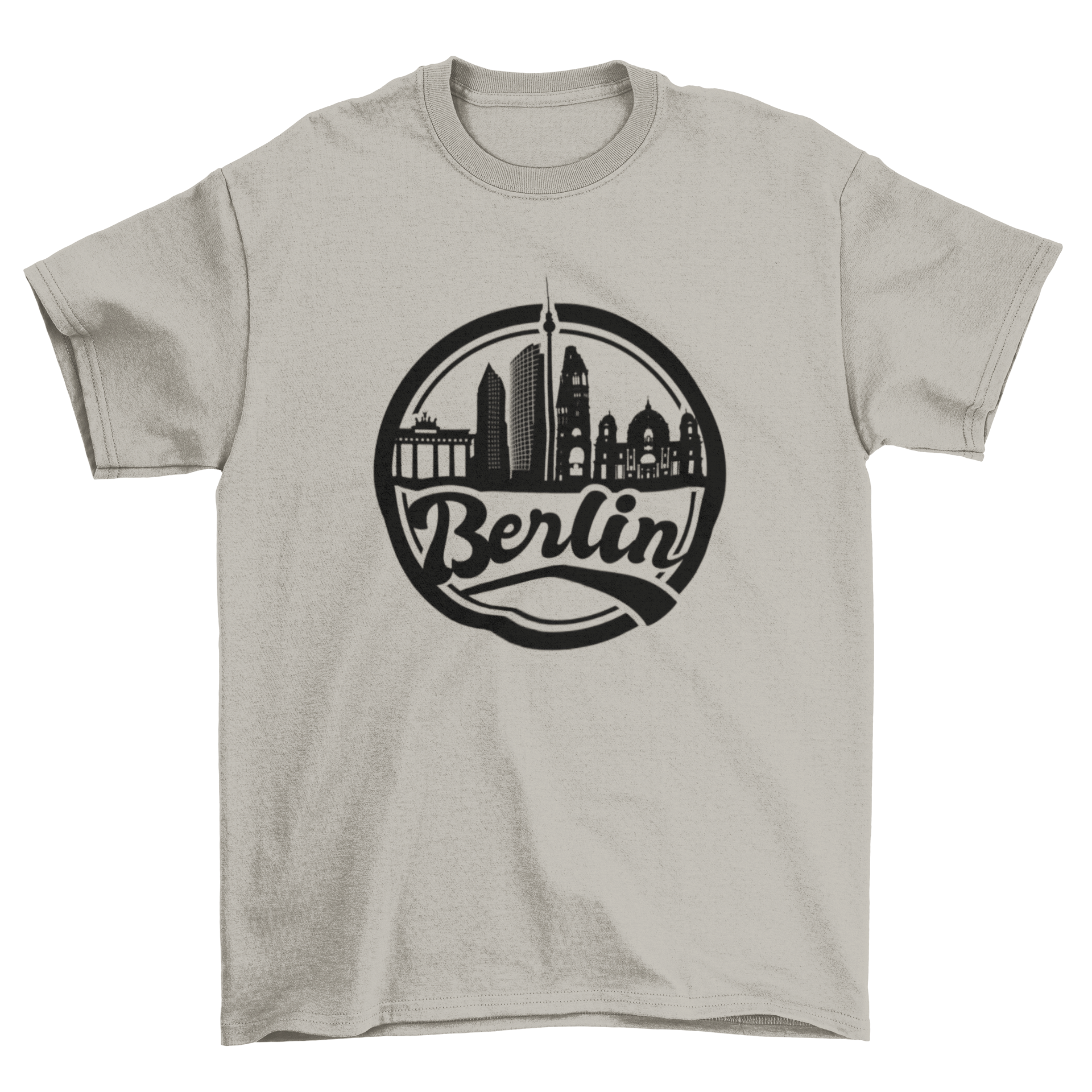 Skyline Berlin T-Shirt featuring a vibrant design of Berlin's iconic skyline.