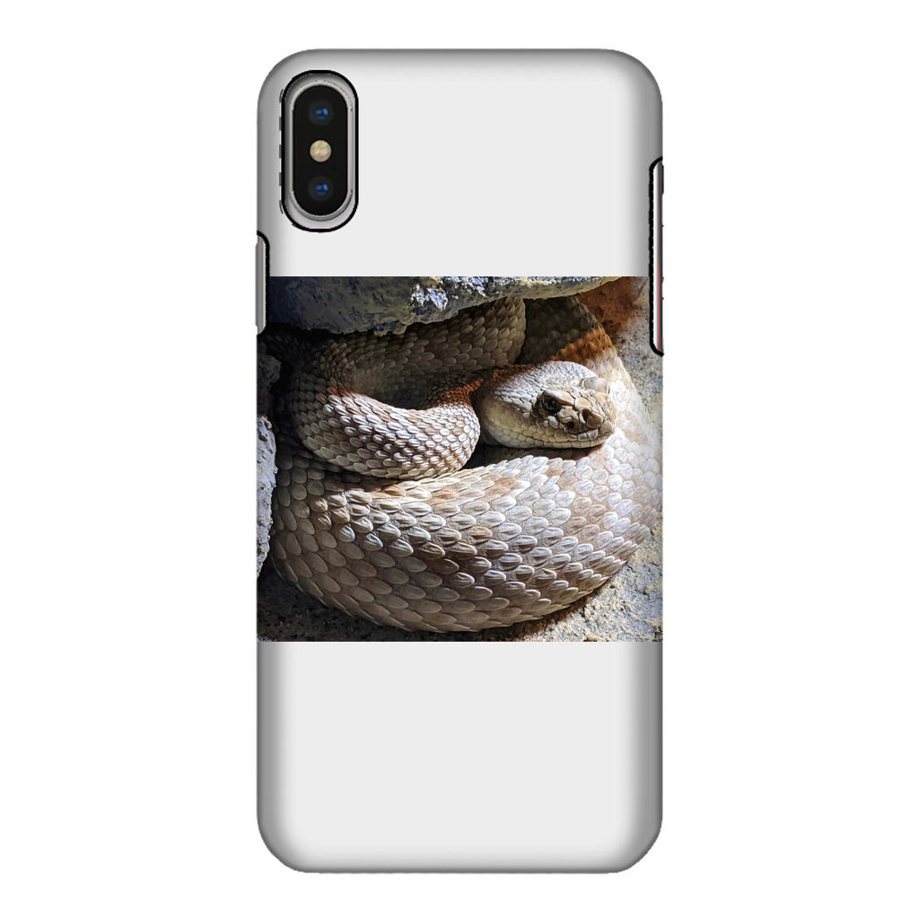 Snake Fully Printed Tough Phone Case showcasing vibrant snake design with dual-layer protection.