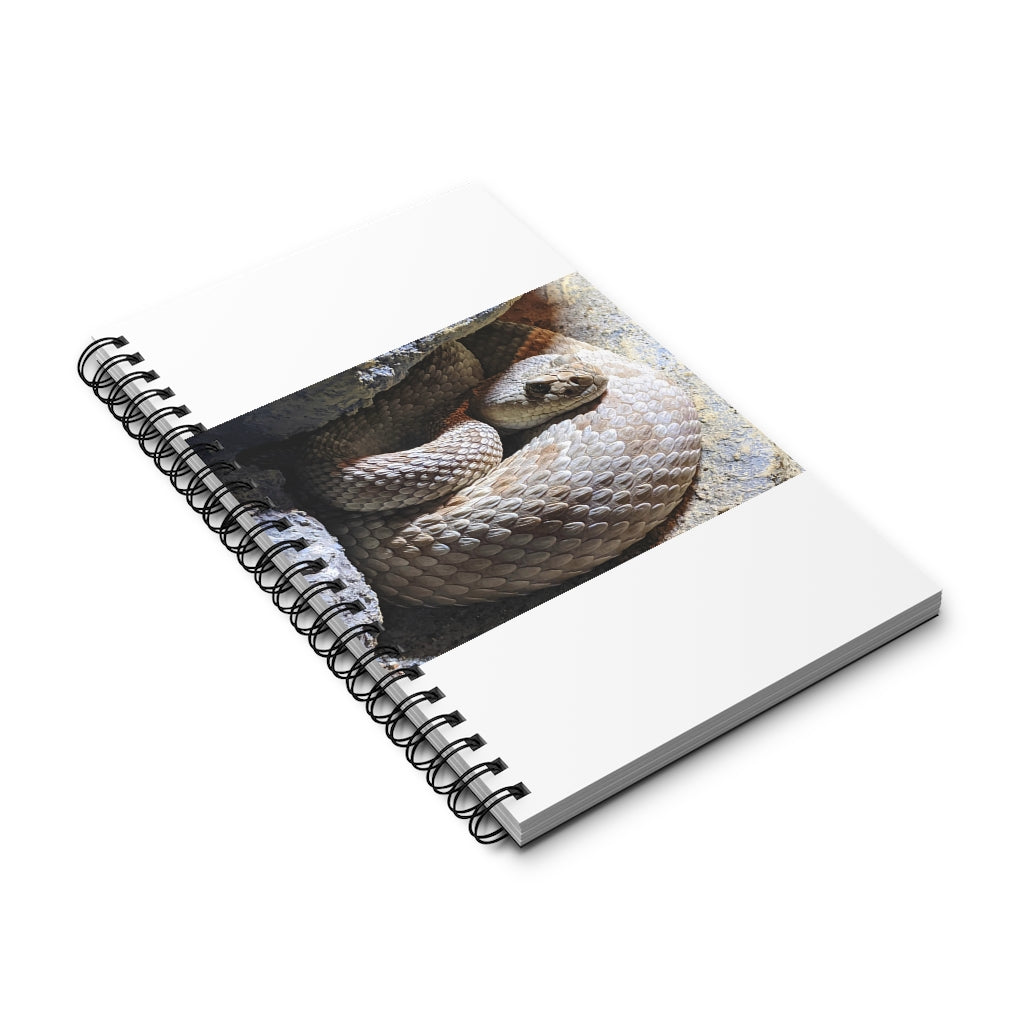 Snake Spiral Journal featuring a stylish front cover, available in four different styles including blank, dot grid, lined, and task manager.