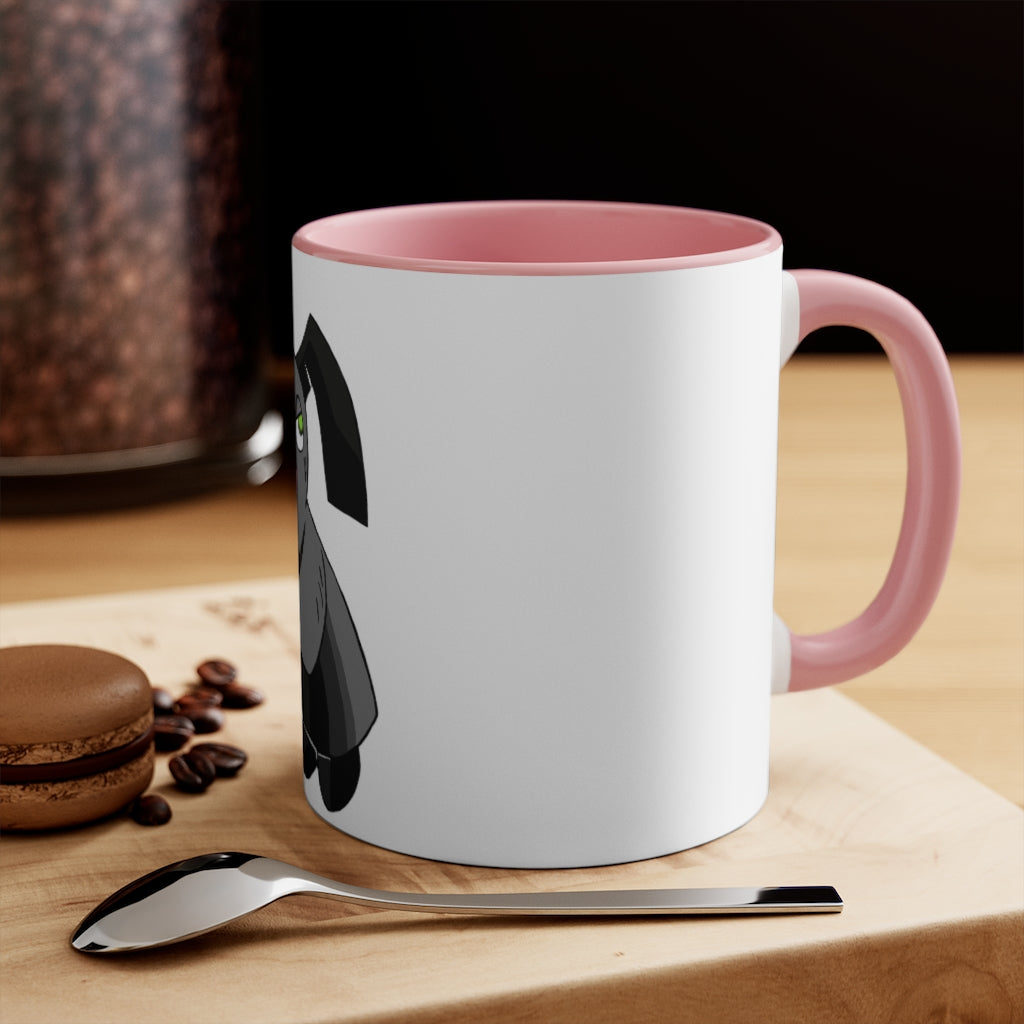 Snaughtnaut Accent Mug featuring a two-tone design with a white exterior and a colored interior, available in multiple color schemes.