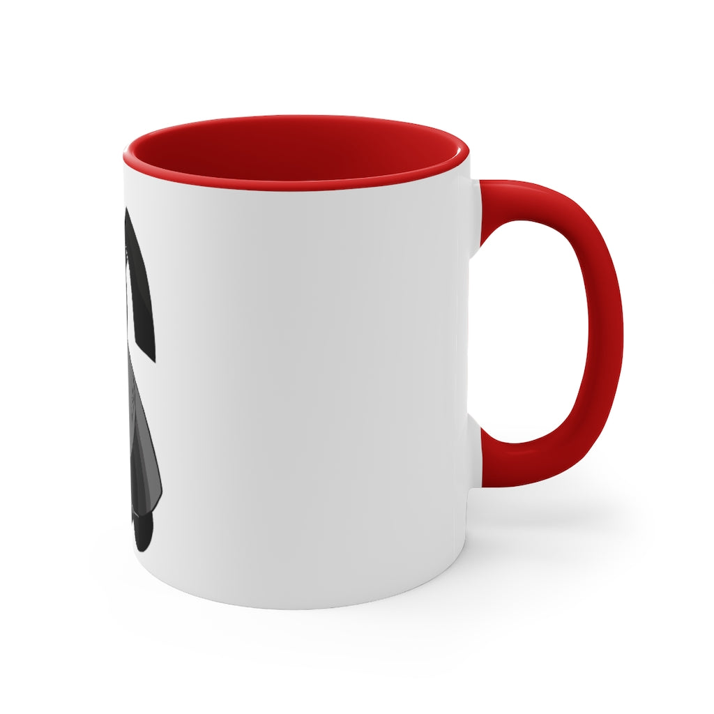 Snaughtnaut Accent Mug featuring a two-tone design with a white exterior and a colored interior, available in multiple color schemes.