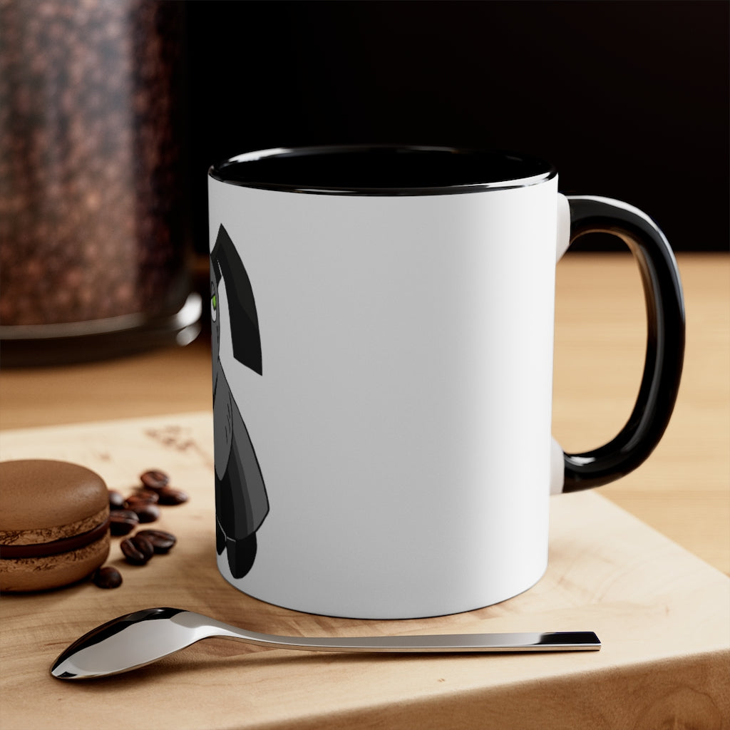 Snaughtnaut Accent Mug featuring a two-tone design with a white exterior and a colored interior, available in multiple color schemes.