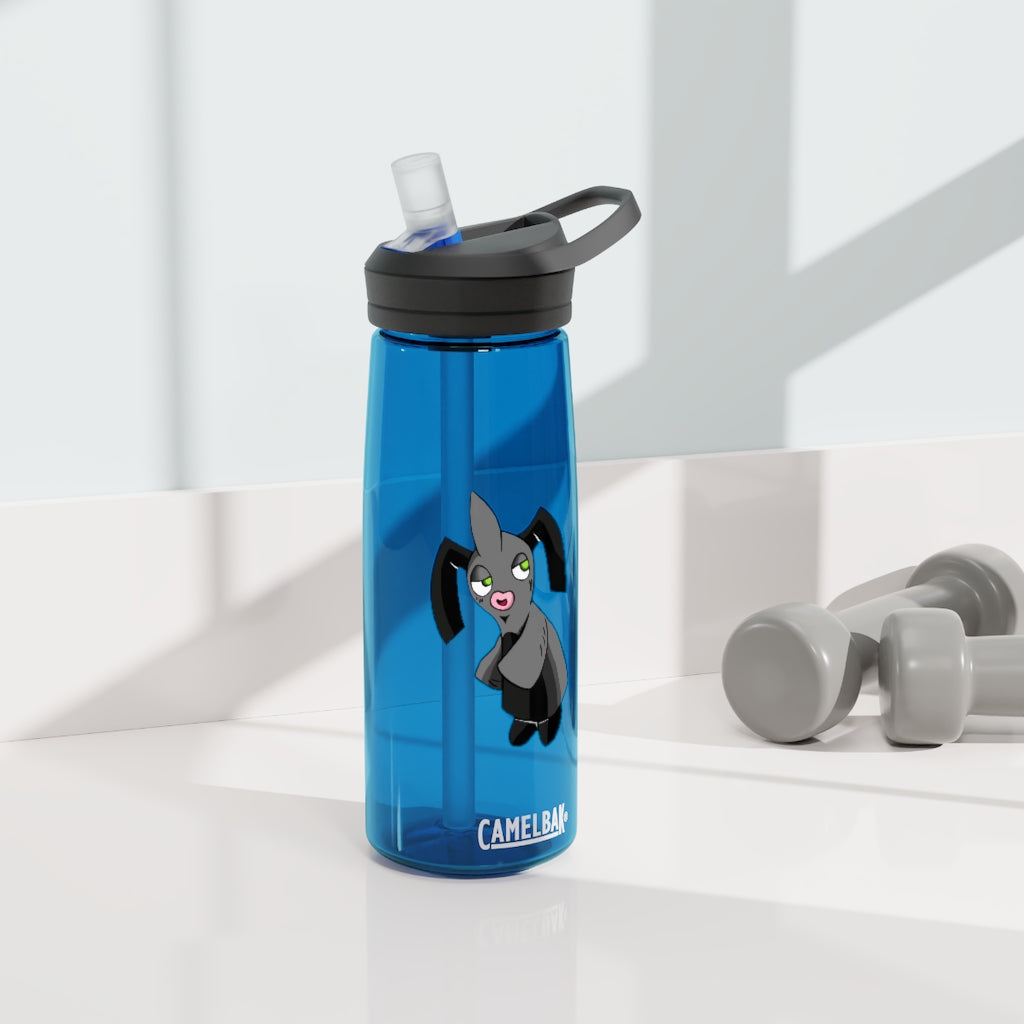 Snaughtnaut CamelBak Eddy® Water Bottle in 20oz and 25oz sizes, showcasing its durable Tritan™ material and spill-proof design.