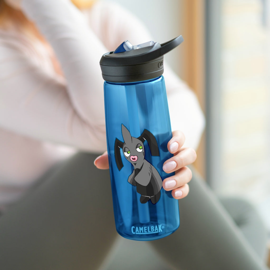Snaughtnaut CamelBak Eddy® Water Bottle in 20oz and 25oz sizes, showcasing its durable Tritan™ material and spill-proof design.