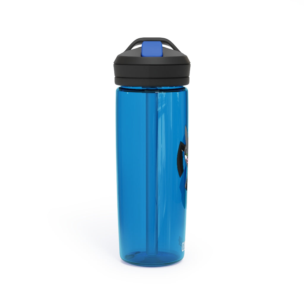 Snaughtnaut CamelBak Eddy® Water Bottle in 20oz and 25oz sizes, showcasing its durable Tritan™ material and spill-proof design.