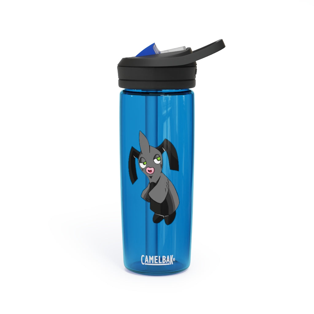 Snaughtnaut CamelBak Eddy® Water Bottle in 20oz and 25oz sizes, showcasing its durable Tritan™ material and spill-proof design.