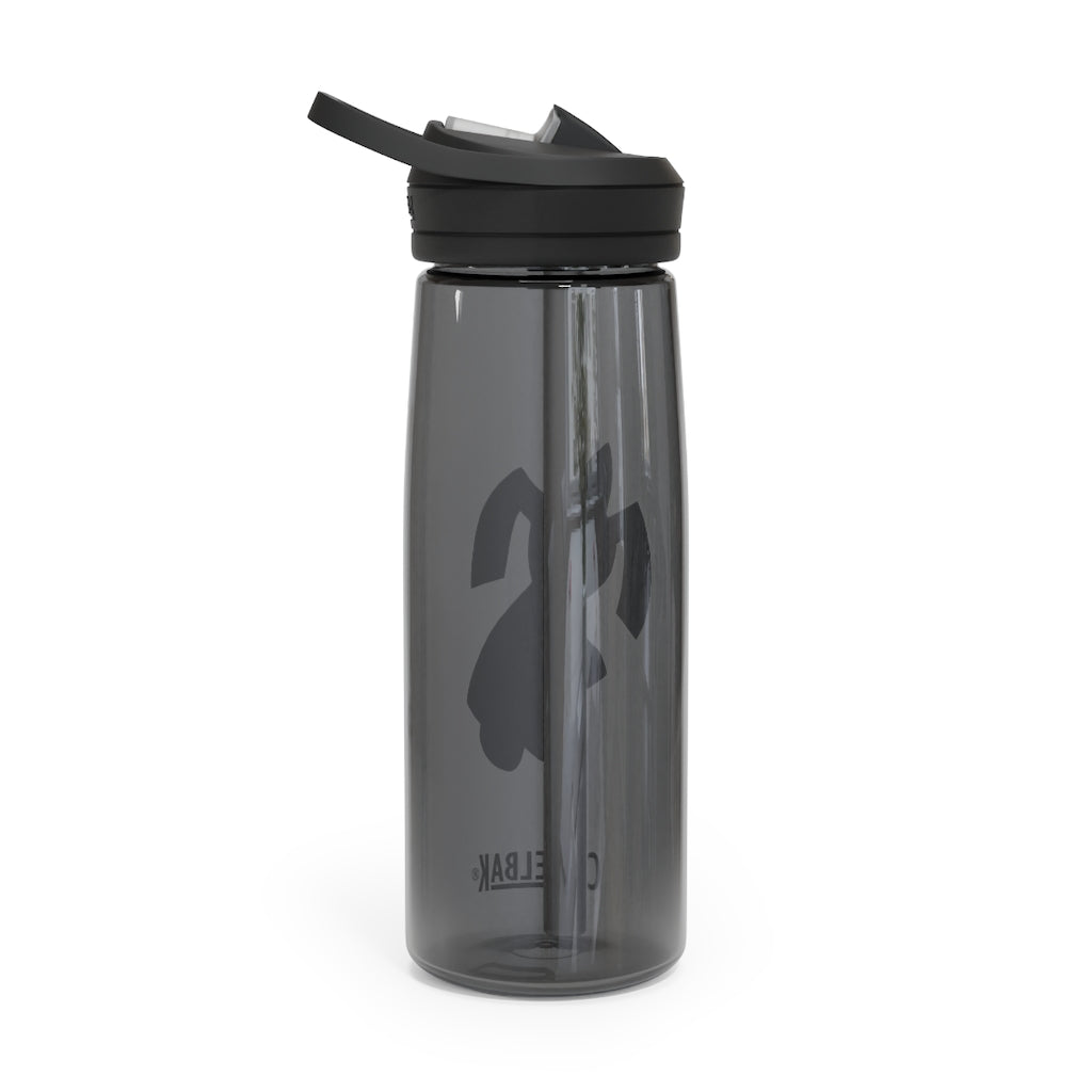 Snaughtnaut CamelBak Eddy® Water Bottle in 20oz and 25oz sizes, showcasing its durable Tritan™ material and spill-proof design.
