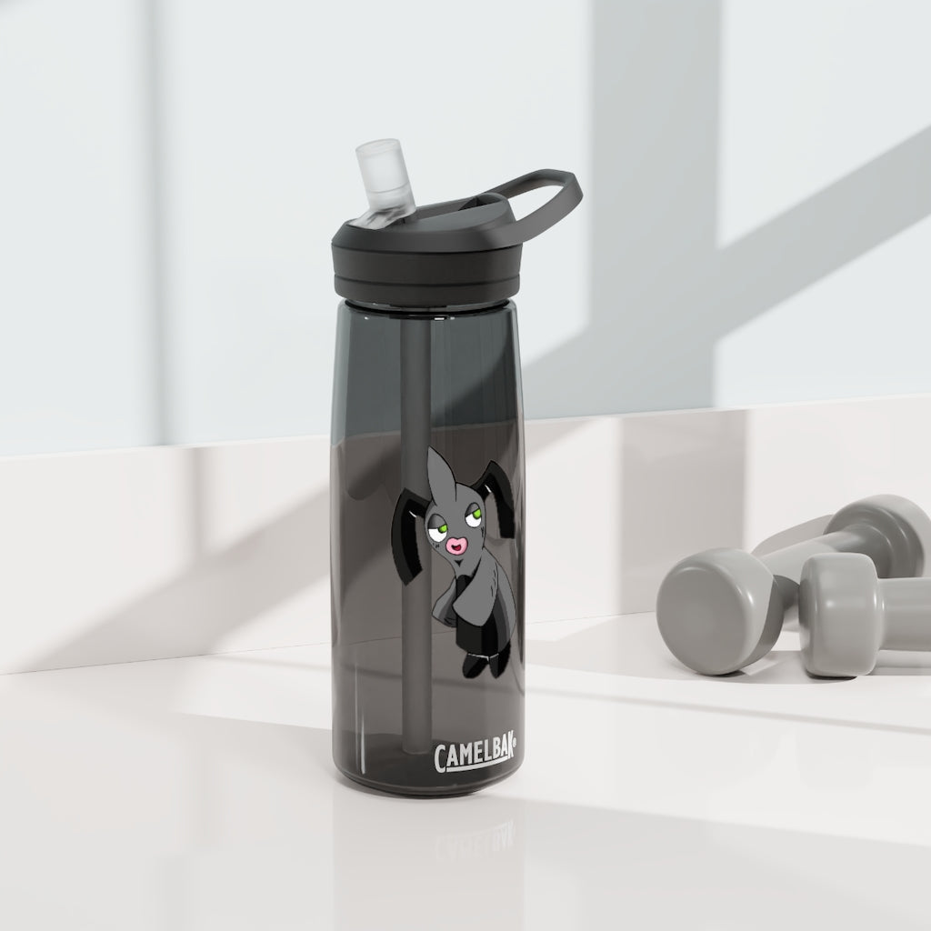 Snaughtnaut CamelBak Eddy® Water Bottle in 20oz and 25oz sizes, showcasing its durable Tritan™ material and spill-proof design.