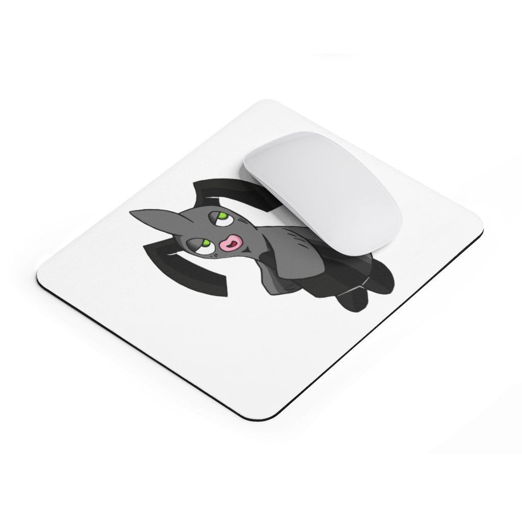 Snaughtnaut Mouse Pad featuring a vibrant full print design on a smooth Neoprene surface, ideal for enhancing desk aesthetics.
