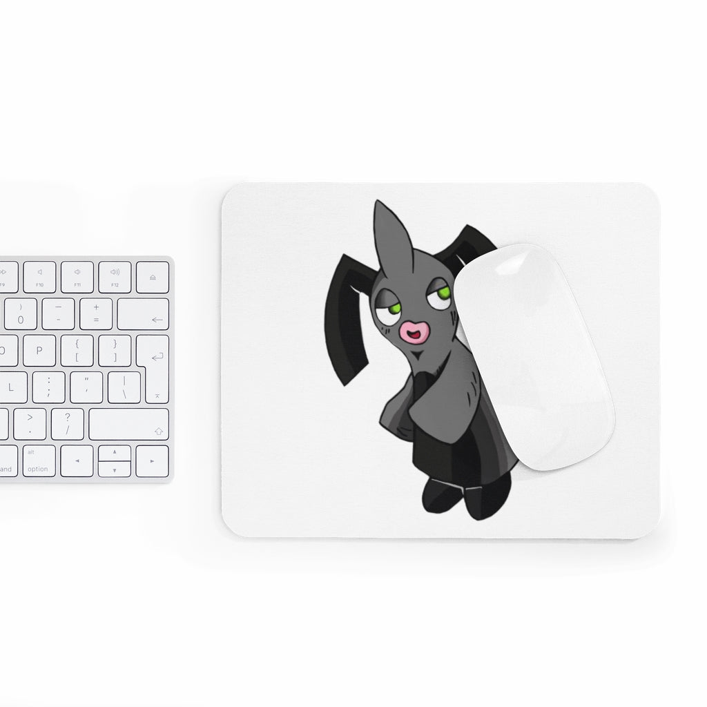 Snaughtnaut Mouse Pad featuring a vibrant full print design on a smooth Neoprene surface, ideal for enhancing desk aesthetics.