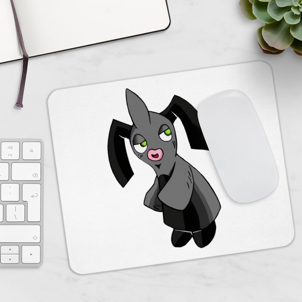 Snaughtnaut Mouse Pad featuring a vibrant full print design on a smooth Neoprene surface, ideal for enhancing desk aesthetics.