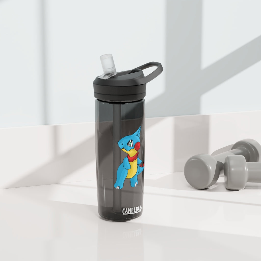 Spakeel CamelBak Eddy® Water Bottle in 20oz and 25oz sizes, showcasing its durable Tritan™ material and spill-proof design.
