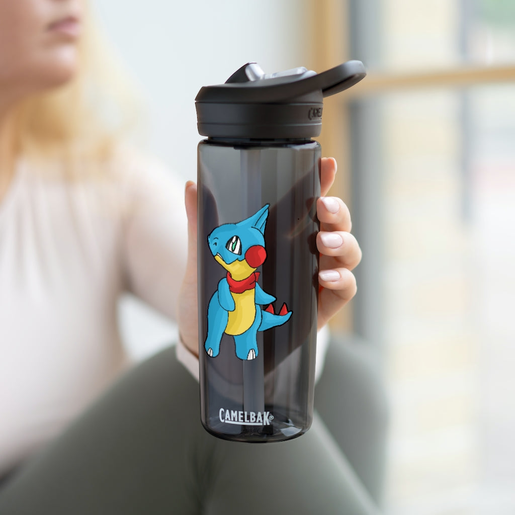 Spakeel CamelBak Eddy® Water Bottle in 20oz and 25oz sizes, showcasing its durable Tritan™ material and spill-proof design.