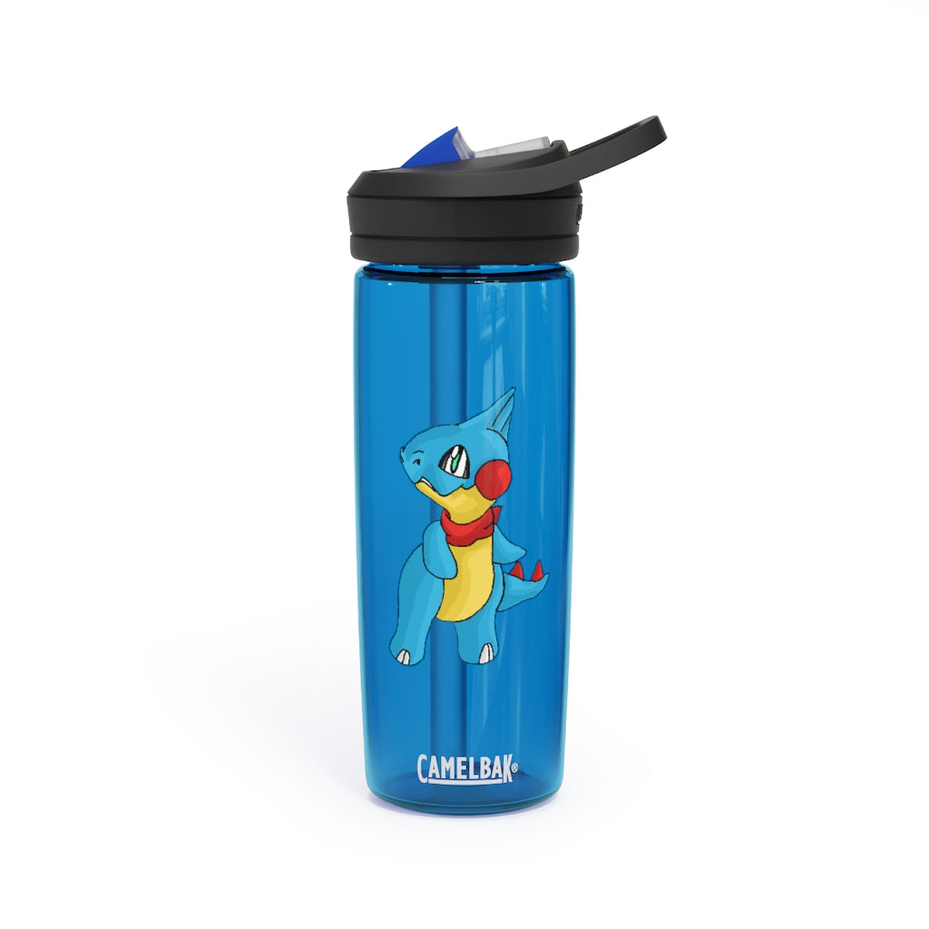 Spakeel CamelBak Eddy® Water Bottle in 20oz and 25oz sizes, showcasing its durable Tritan™ material and spill-proof design.