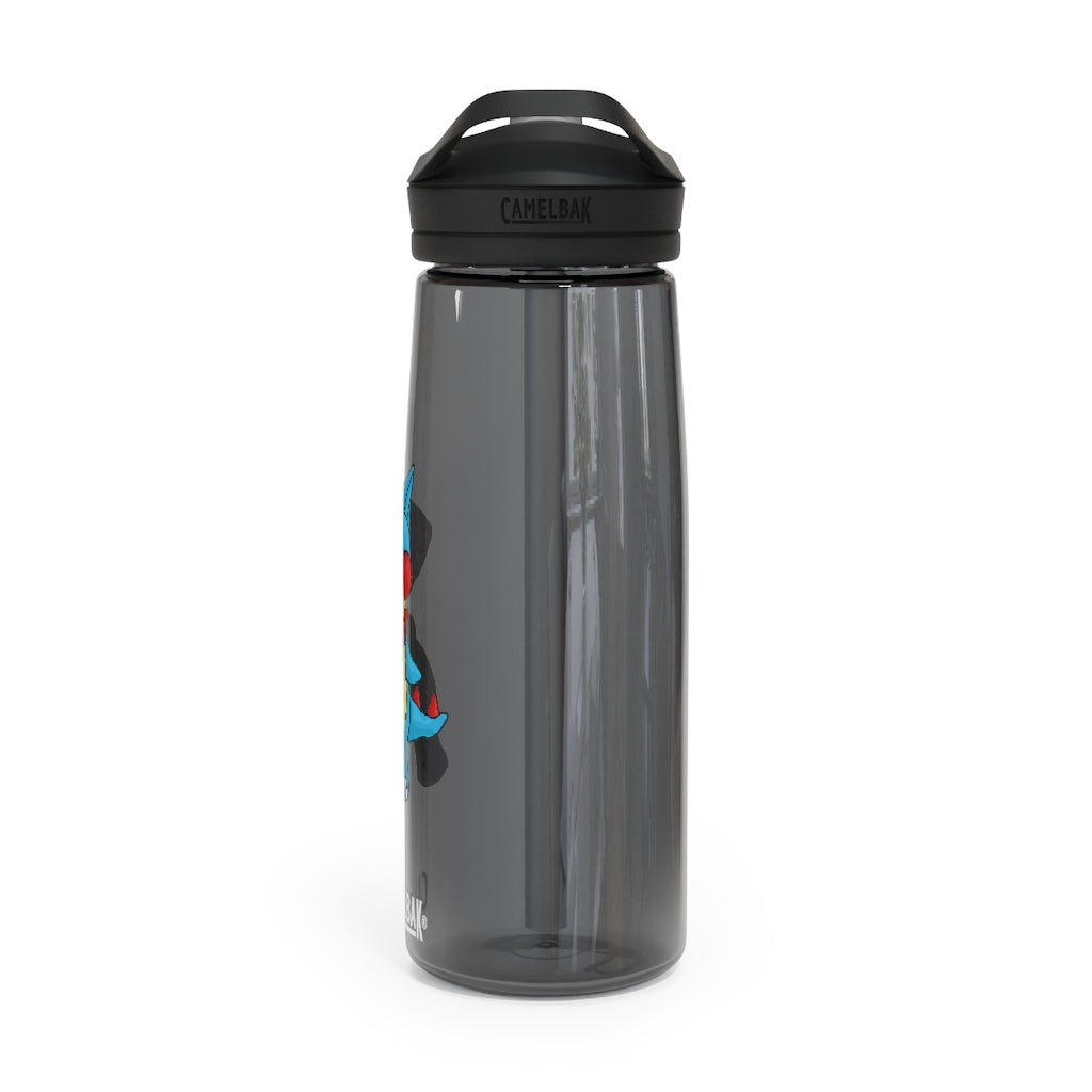 Spakeel CamelBak Eddy® Water Bottle in 20oz and 25oz sizes, showcasing its durable Tritan™ material and spill-proof design.