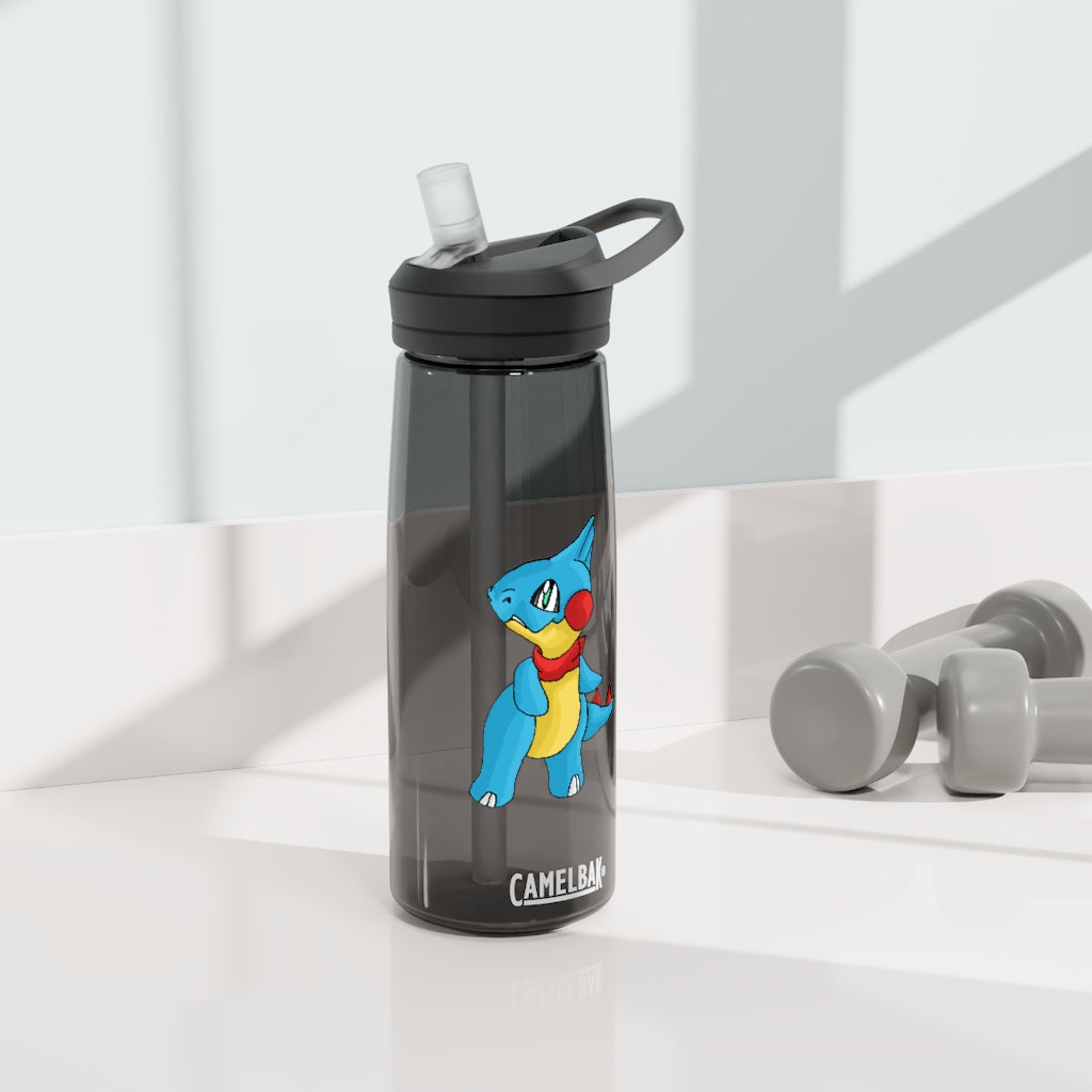 Spakeel CamelBak Eddy® Water Bottle in 20oz and 25oz sizes, showcasing its durable Tritan™ material and spill-proof design.