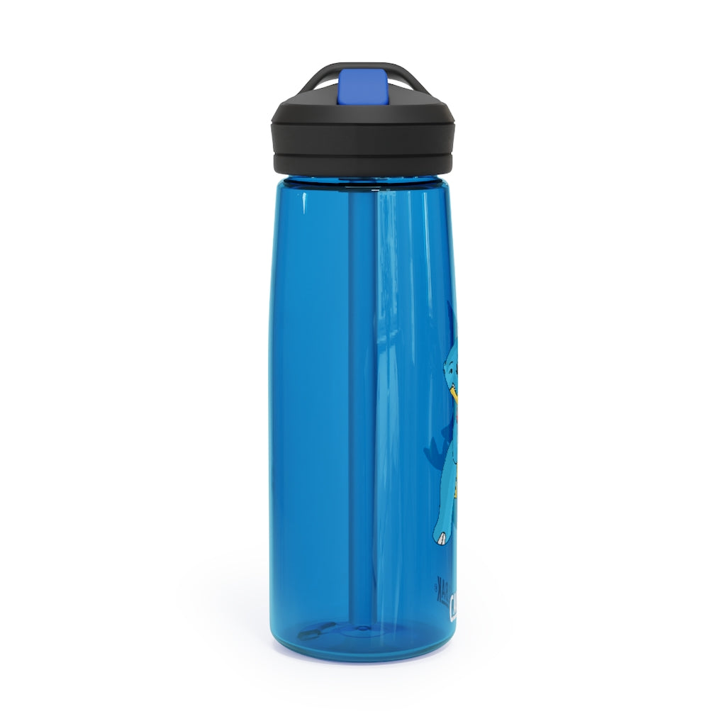 Spakeel CamelBak Eddy® Water Bottle in 20oz and 25oz sizes, showcasing its durable Tritan™ material and spill-proof design.