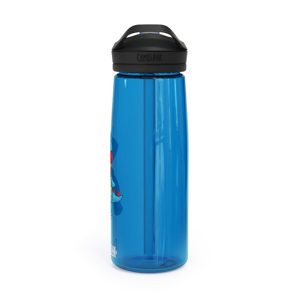 Spakeel CamelBak Eddy® Water Bottle in 20oz and 25oz sizes, showcasing its durable Tritan™ material and spill-proof design.