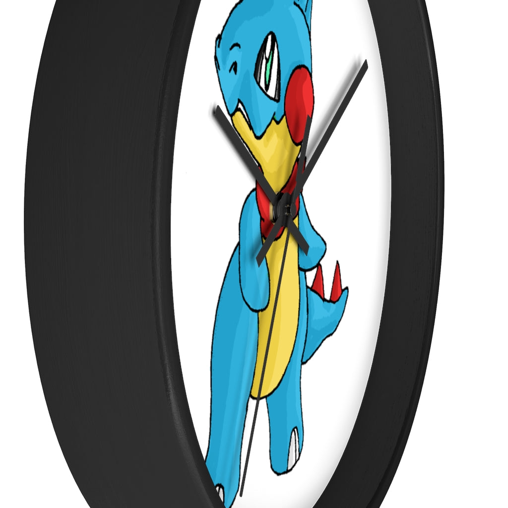 Spakeel Wall Clock featuring a wooden frame and plexiglass face, designed for indoor use with a silent mechanism.