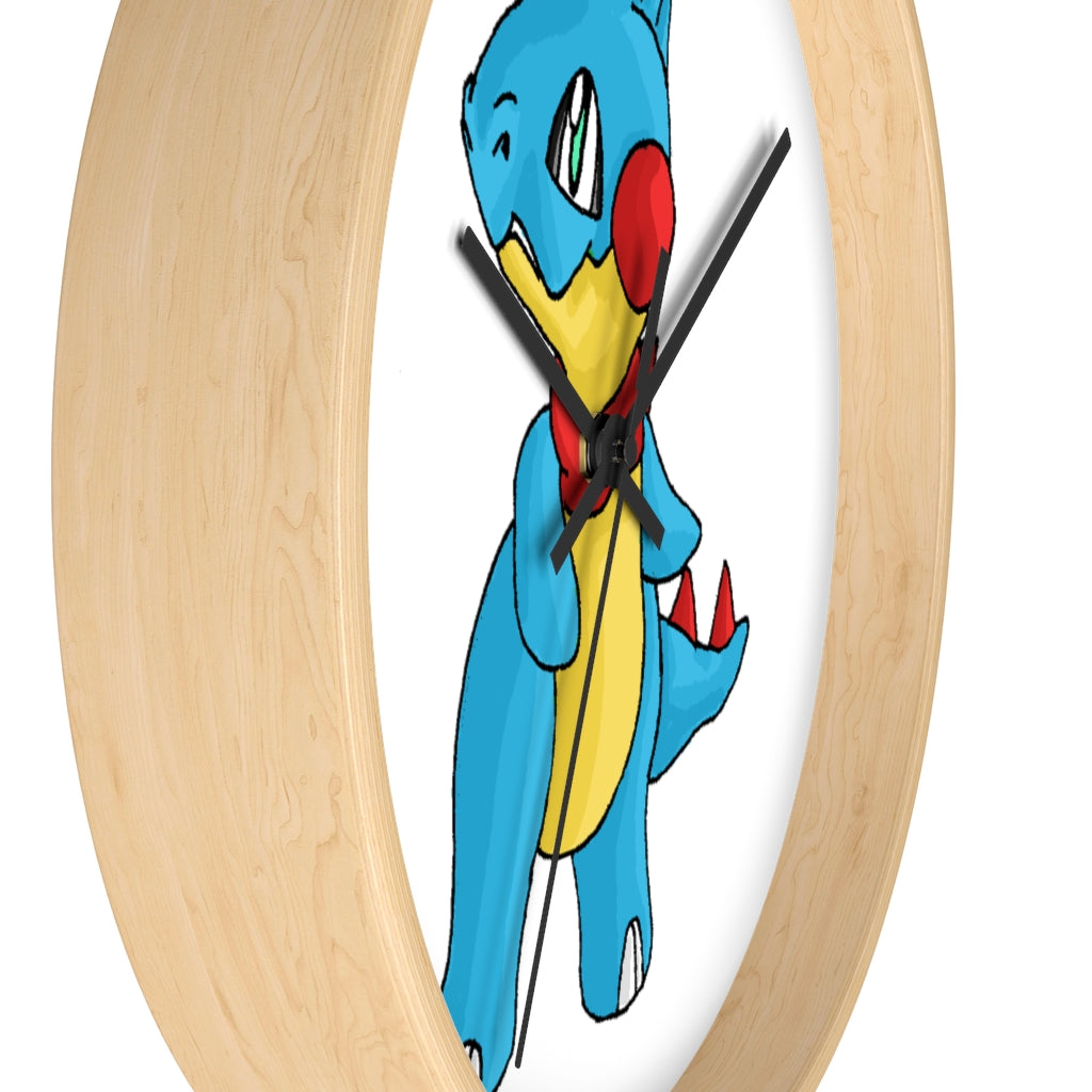 Spakeel Wall Clock featuring a wooden frame and plexiglass face, designed for indoor use with a silent mechanism.