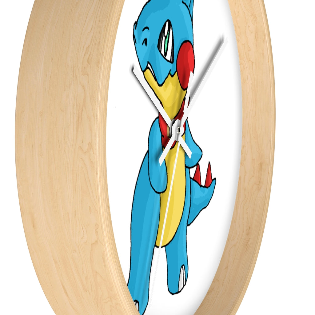 Spakeel Wall Clock featuring a wooden frame and plexiglass face, designed for indoor use with a silent mechanism.