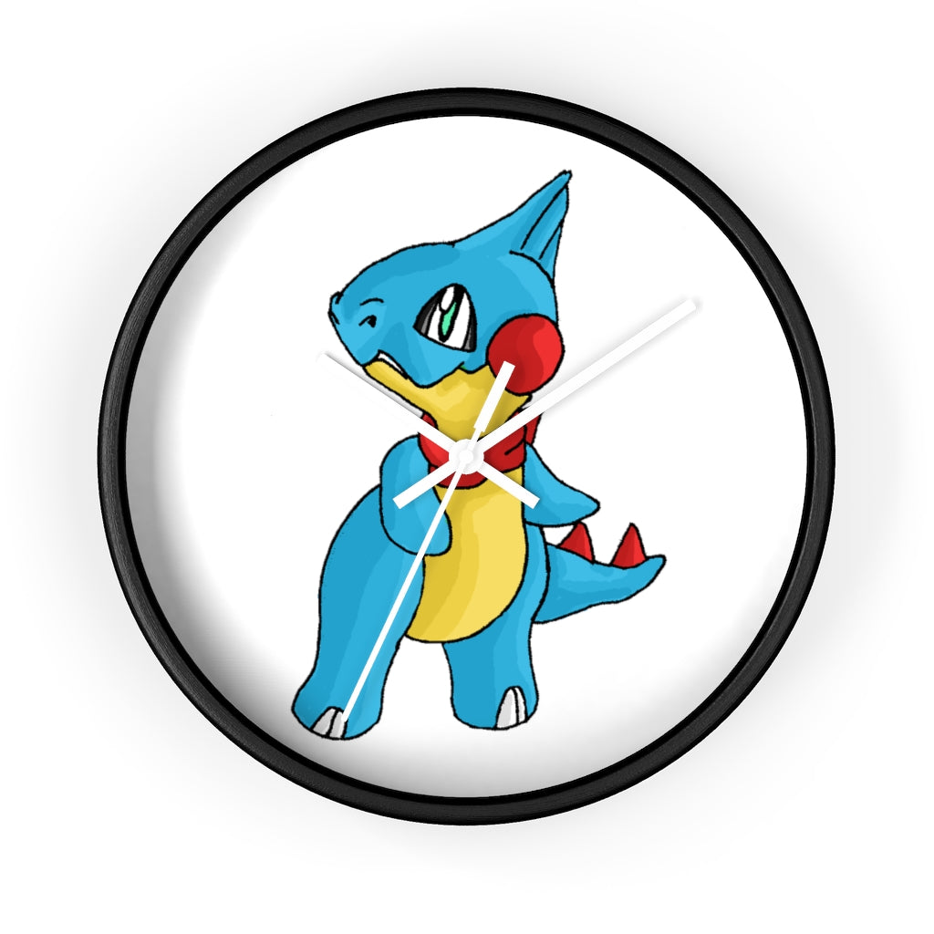 Spakeel Wall Clock featuring a wooden frame and plexiglass face, designed for indoor use with a silent mechanism.