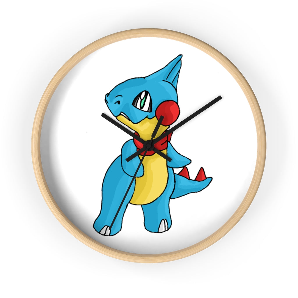 Spakeel Wall Clock featuring a wooden frame and plexiglass face, designed for indoor use with a silent mechanism.