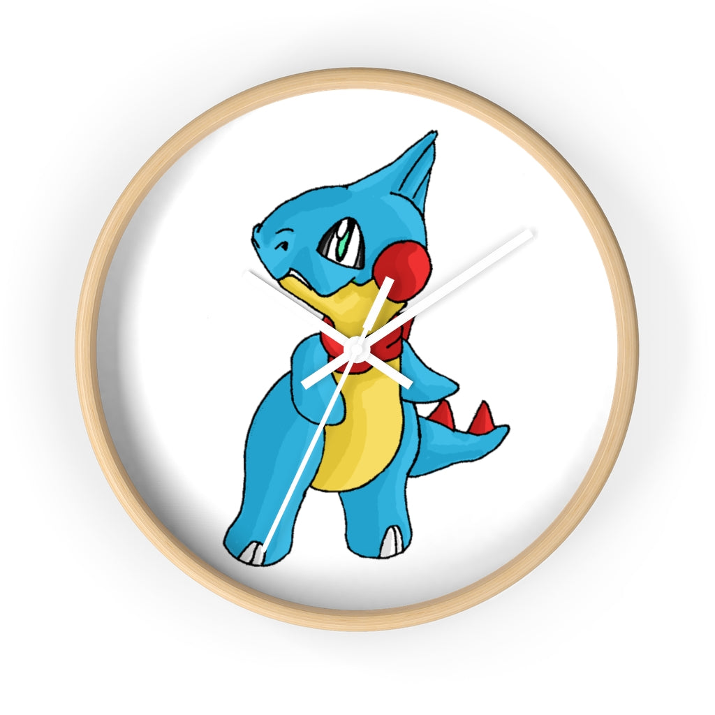 Spakeel Wall Clock featuring a wooden frame and plexiglass face, designed for indoor use with a silent mechanism.