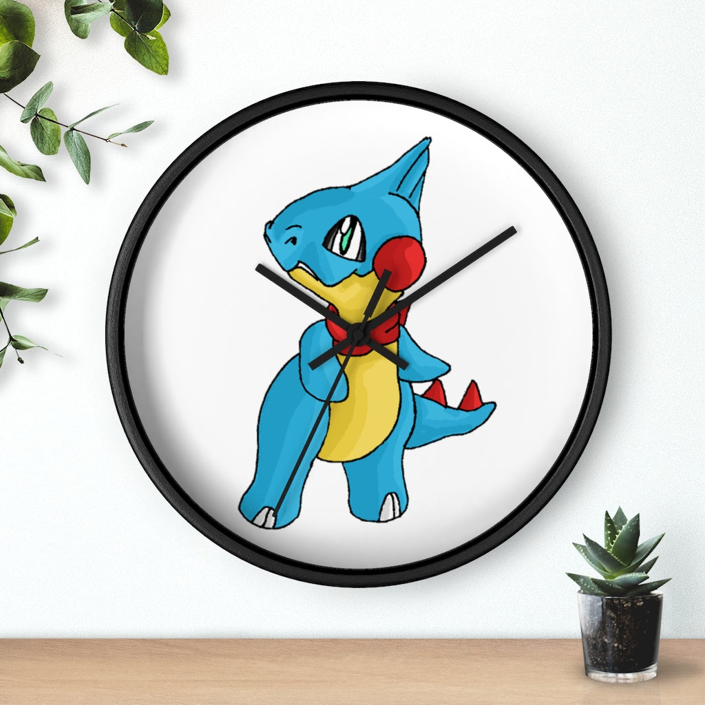 Spakeel Wall Clock featuring a wooden frame and plexiglass face, designed for indoor use with a silent mechanism.