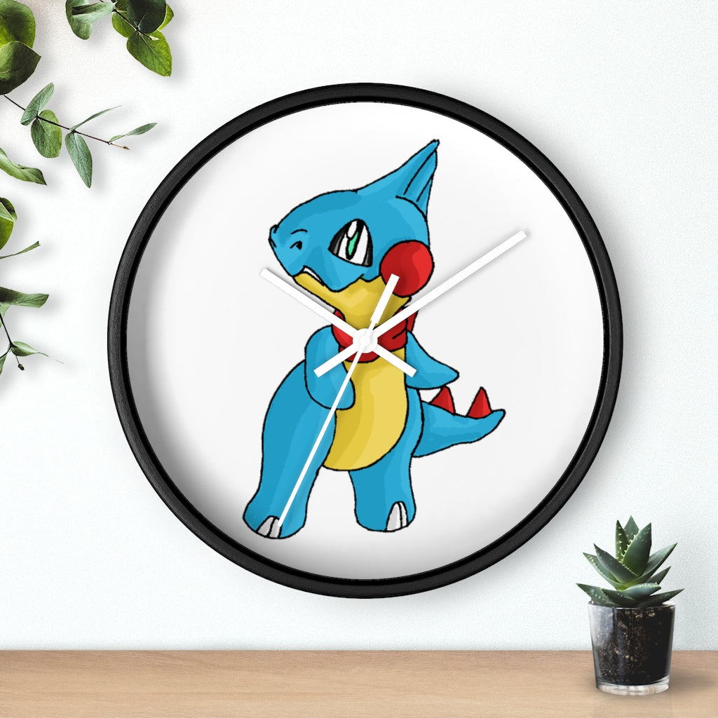 Spakeel Wall Clock featuring a wooden frame and plexiglass face, designed for indoor use with a silent mechanism.