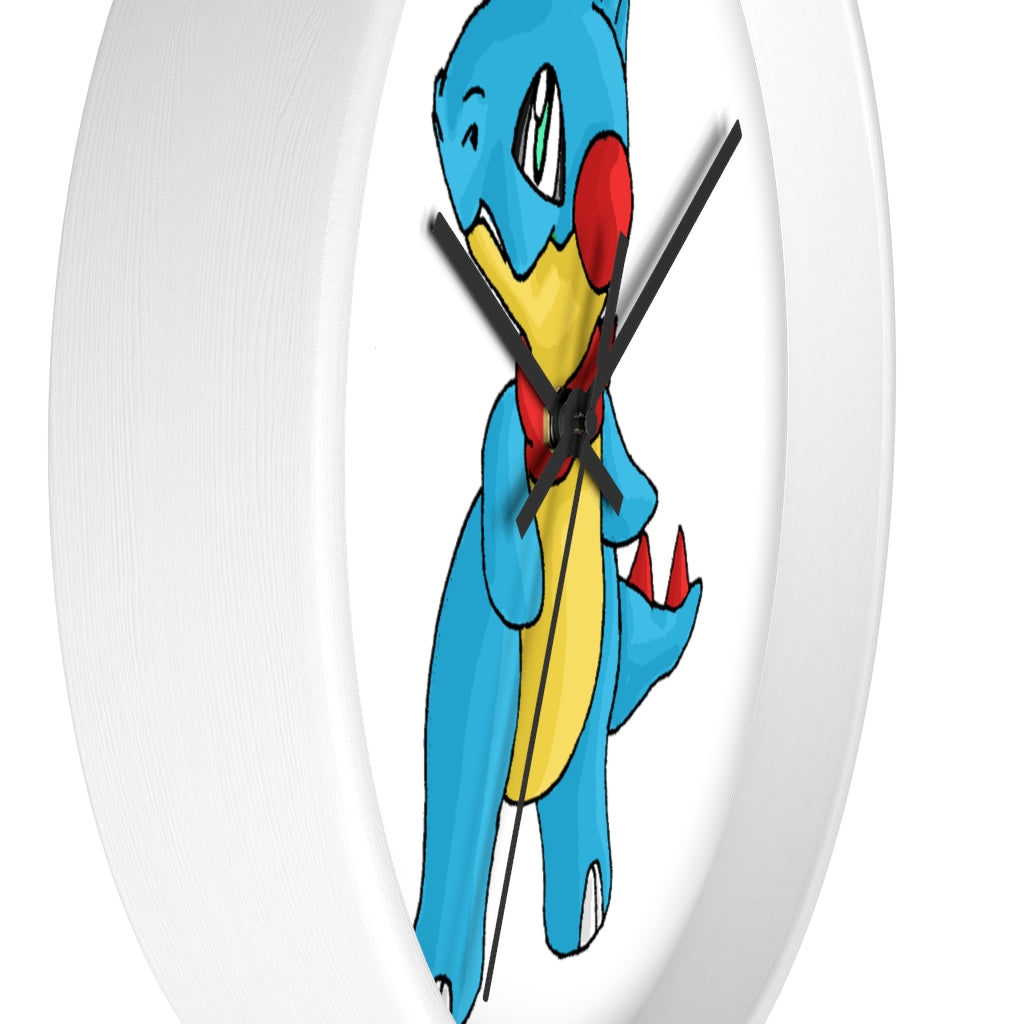 Spakeel Wall Clock featuring a wooden frame and plexiglass face, designed for indoor use with a silent mechanism.
