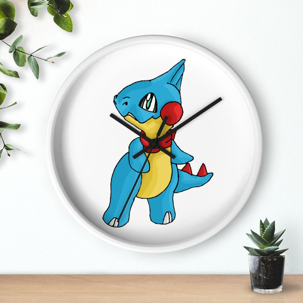 Spakeel Wall Clock featuring a wooden frame and plexiglass face, designed for indoor use with a silent mechanism.