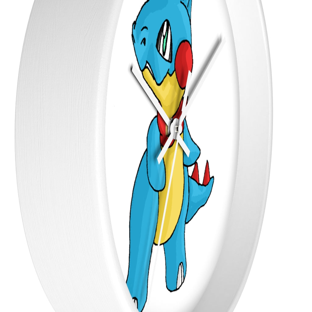 Spakeel Wall Clock featuring a wooden frame and plexiglass face, designed for indoor use with a silent mechanism.