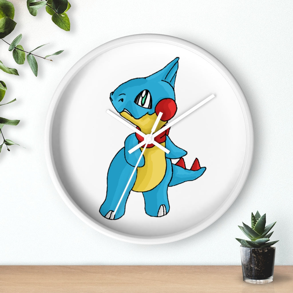 Spakeel Wall Clock featuring a wooden frame and plexiglass face, designed for indoor use with a silent mechanism.