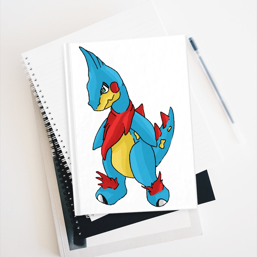 Spakez Journal - Blank with hardcover and colorful wraparound print, showcasing its blank pages for creativity.