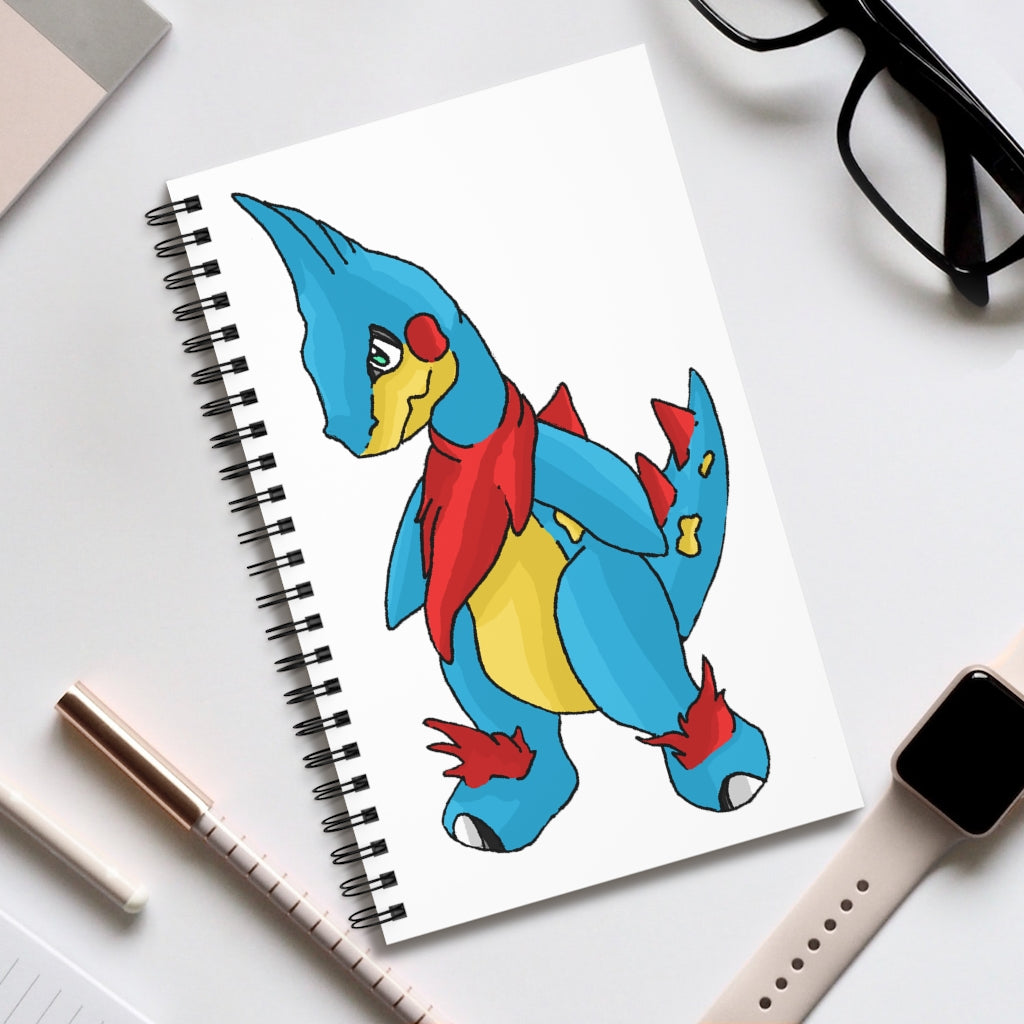 Spakez Spiral Journal showcasing various styles including blank, dot grid, lined, and task manager formats with a colorful front cover.