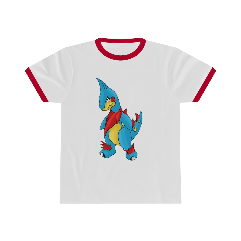 Spakez Unisex Ringer Tee showcasing its stylish design and vibrant colors, perfect for summer wear.